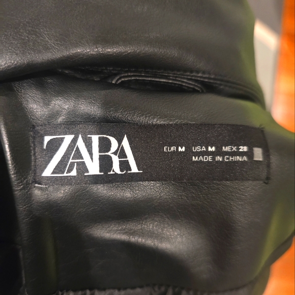 Zara Jackets & Blazers - Zara Black Leather Jacket